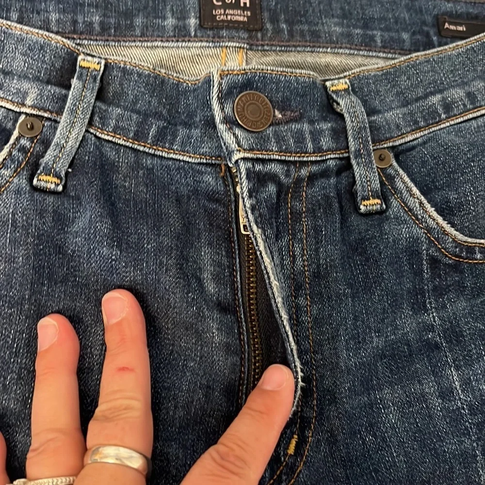 CITIZENS OF HUMANITY STEP HEM ANKLE CROPPED AMARI JEANS 26 - Picture 9 of 16